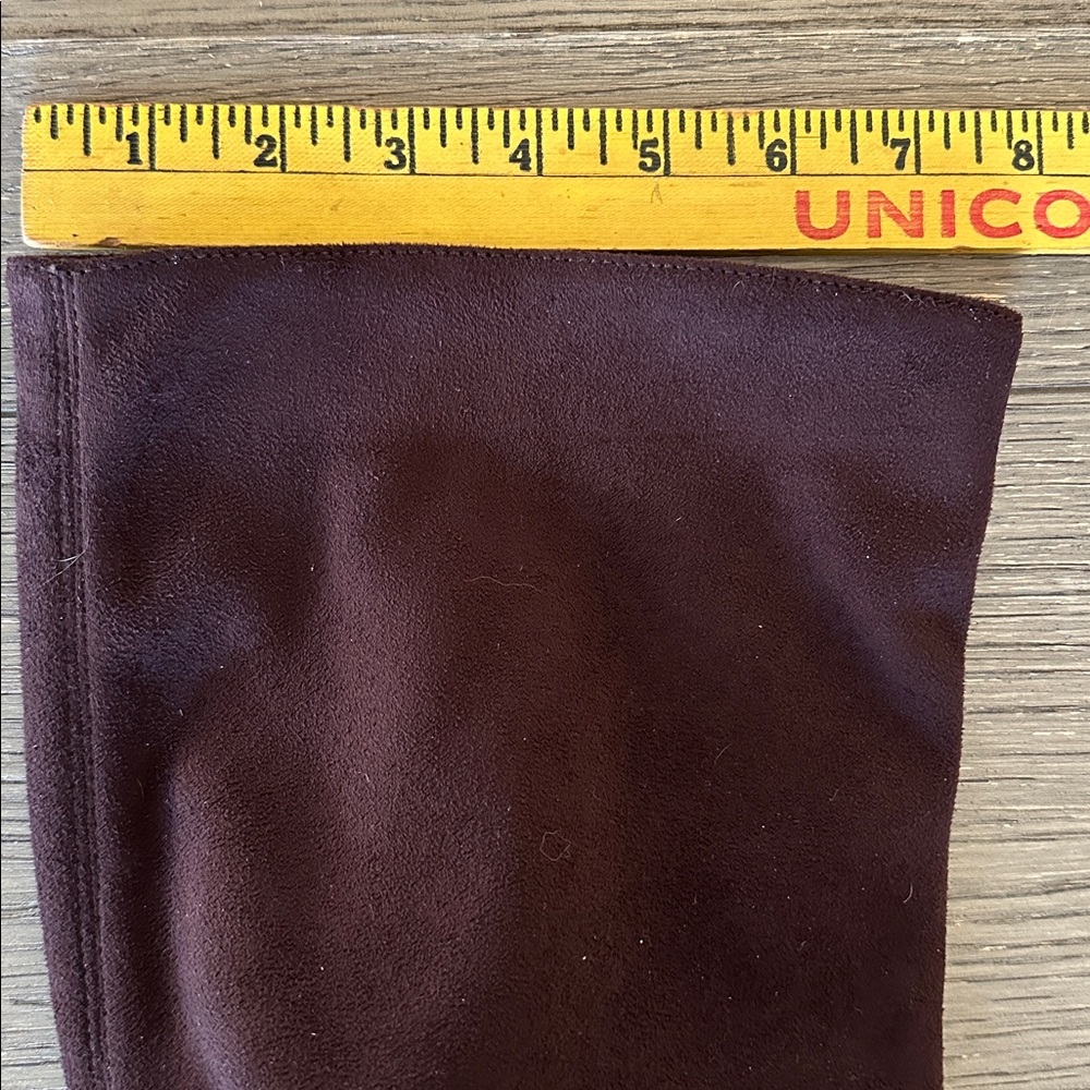 NWT Banana Republic Factory knee high faux suede boots chocolate brown size 7.5 - Picture 6 of 13